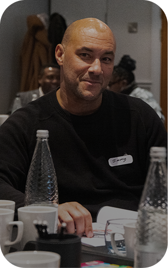 Delegate taking notes during a training session